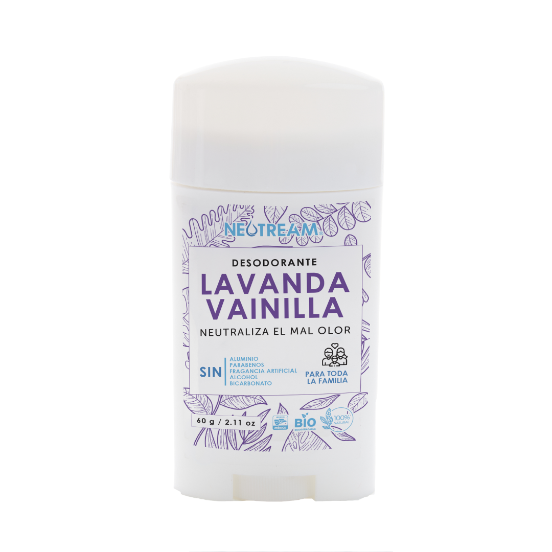 Caja con 20 piezas de Desodorante en Barra Lavanda Vainilla 60 gramos