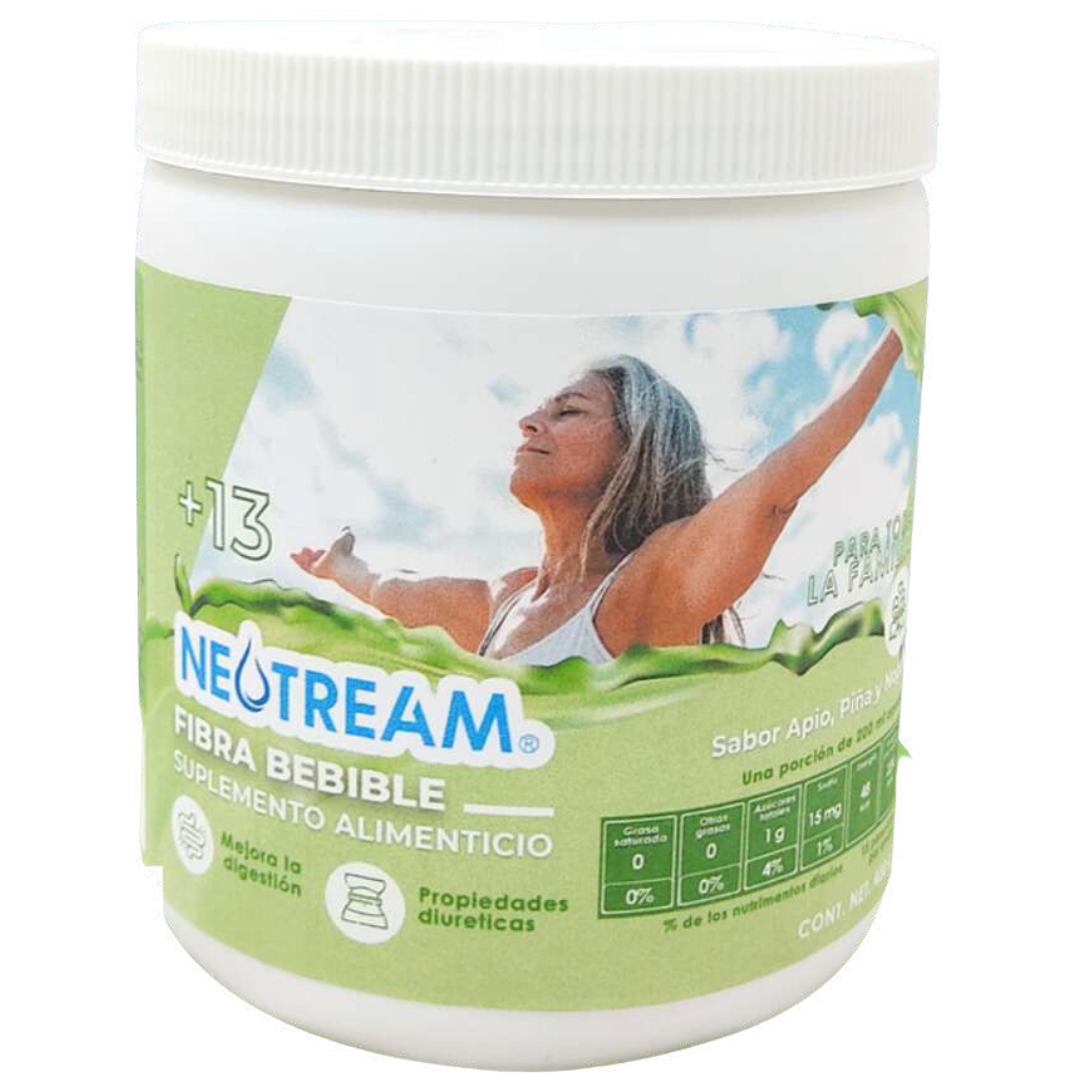 Fibra Bebible Sabor Piña, Apio y Nopal 450 gramos
