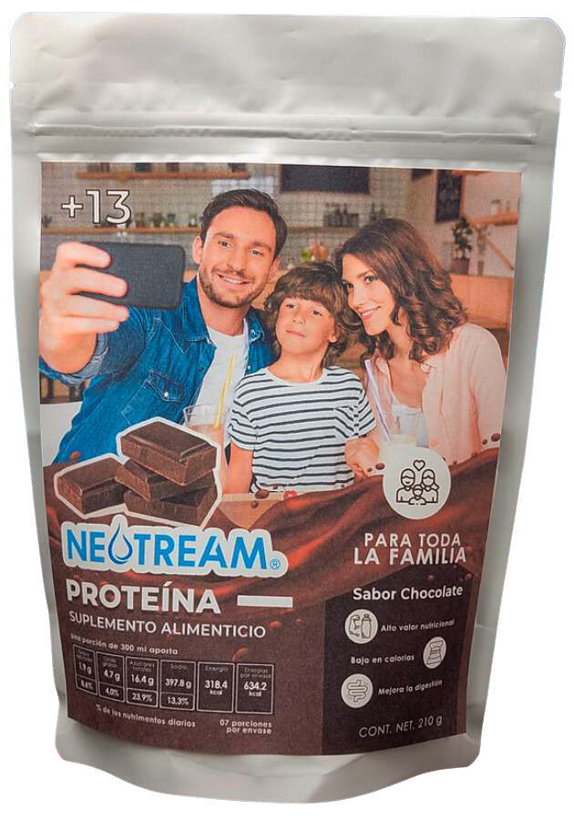 Proteína Sabor Chocolate Bolsa 210 gramos